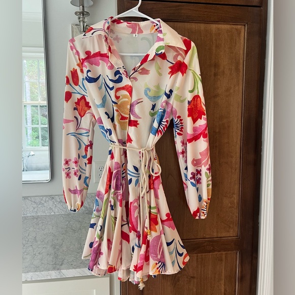 Long Sleeve Floral Dress - Picture 1 of 3